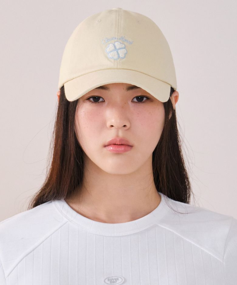 클로버하트 부클자수 볼캡 Yellow