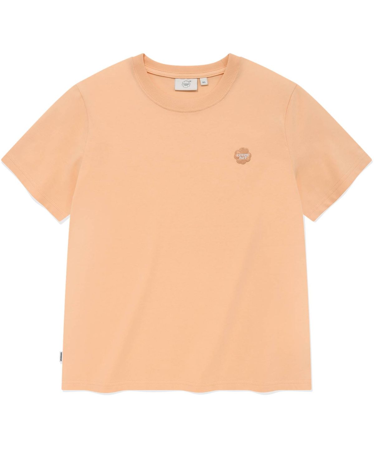 커버낫 우먼(COVERNAT WOMAN) 우먼 스몰 클로버하트 티셔츠 Salmon