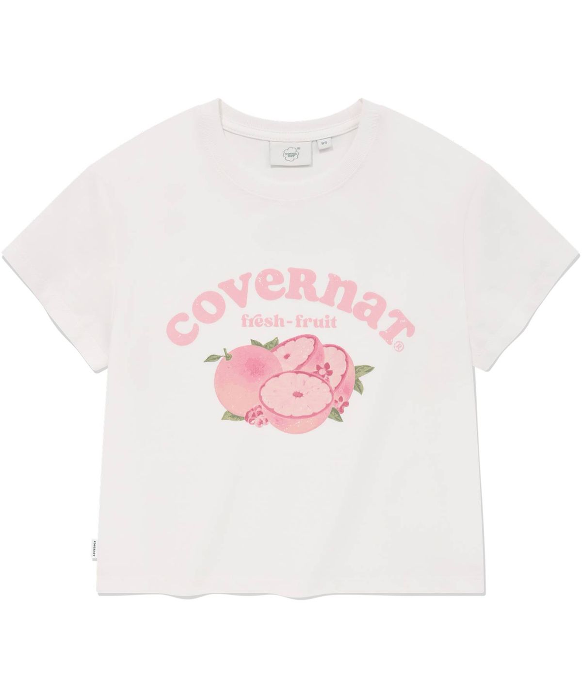 커버낫 우먼(COVERNAT WOMAN) 우먼 크롭 프루트 티셔츠 White