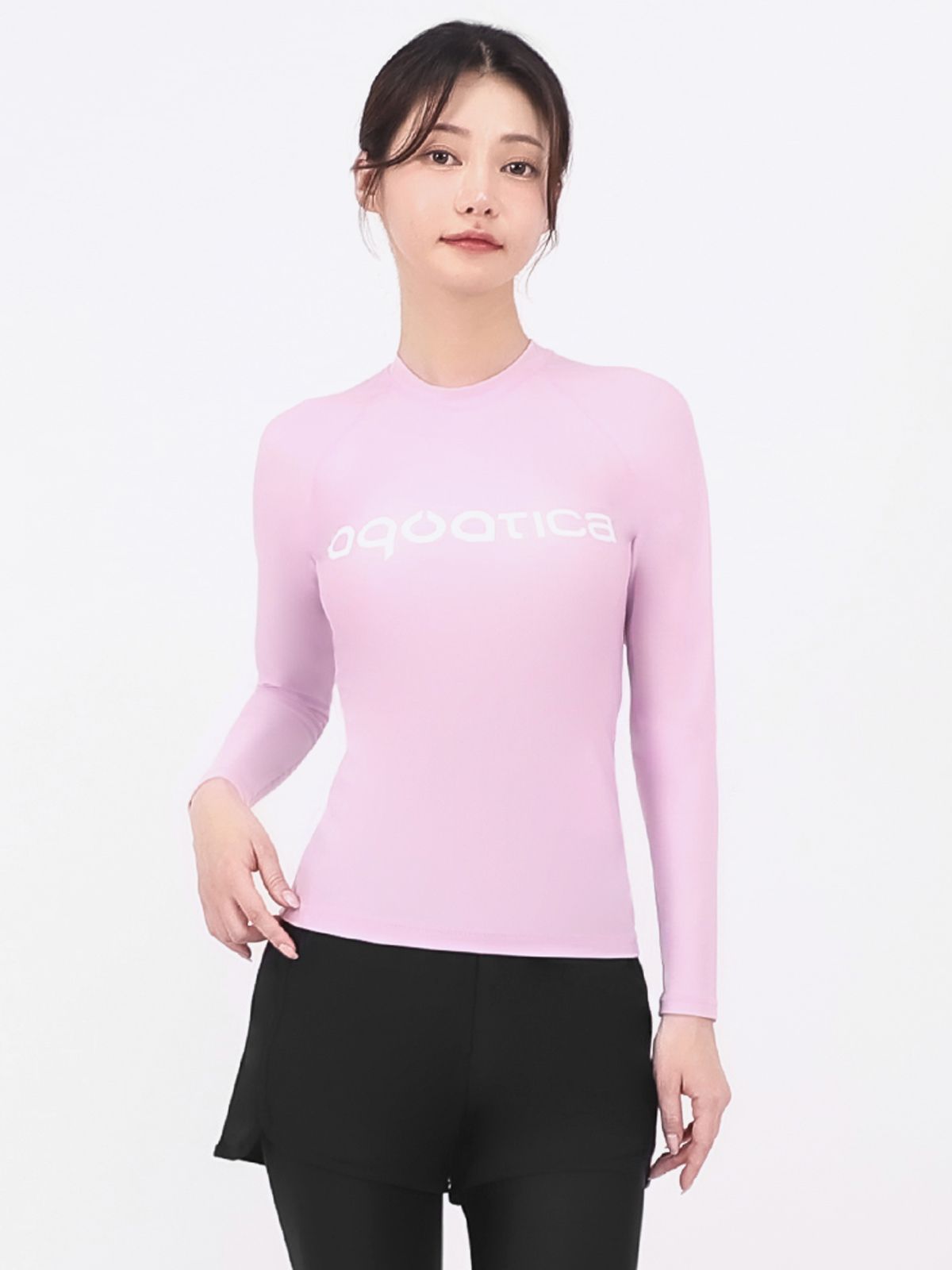 아쿠아티카(AQUATICA) 여성 래쉬가드 AQAWTS23006+WL 레깅스반바지세트