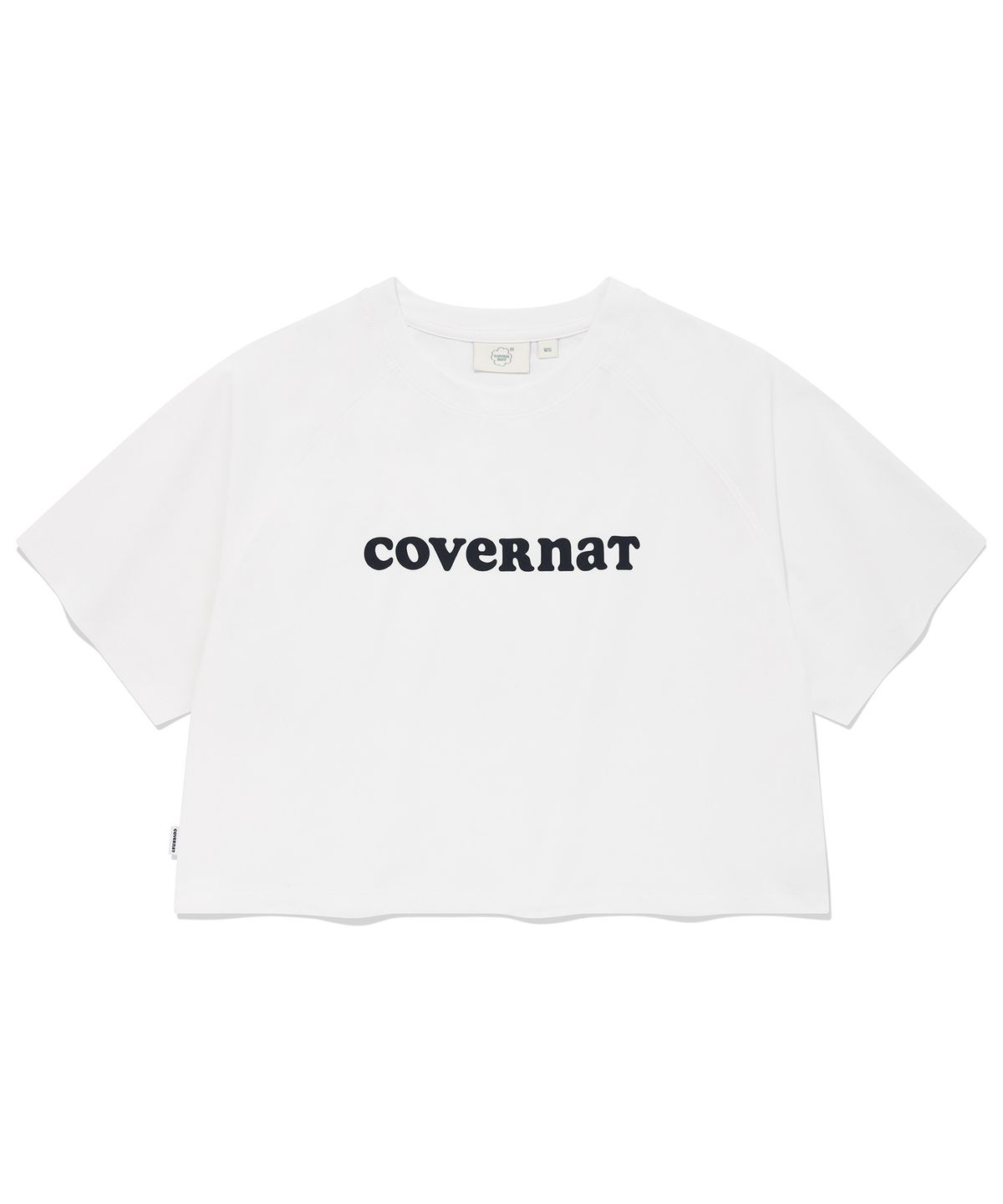 커버낫 우먼(COVERNAT WOMAN) 우먼 쿠퍼 로고 아이스 크롭 티셔츠 White