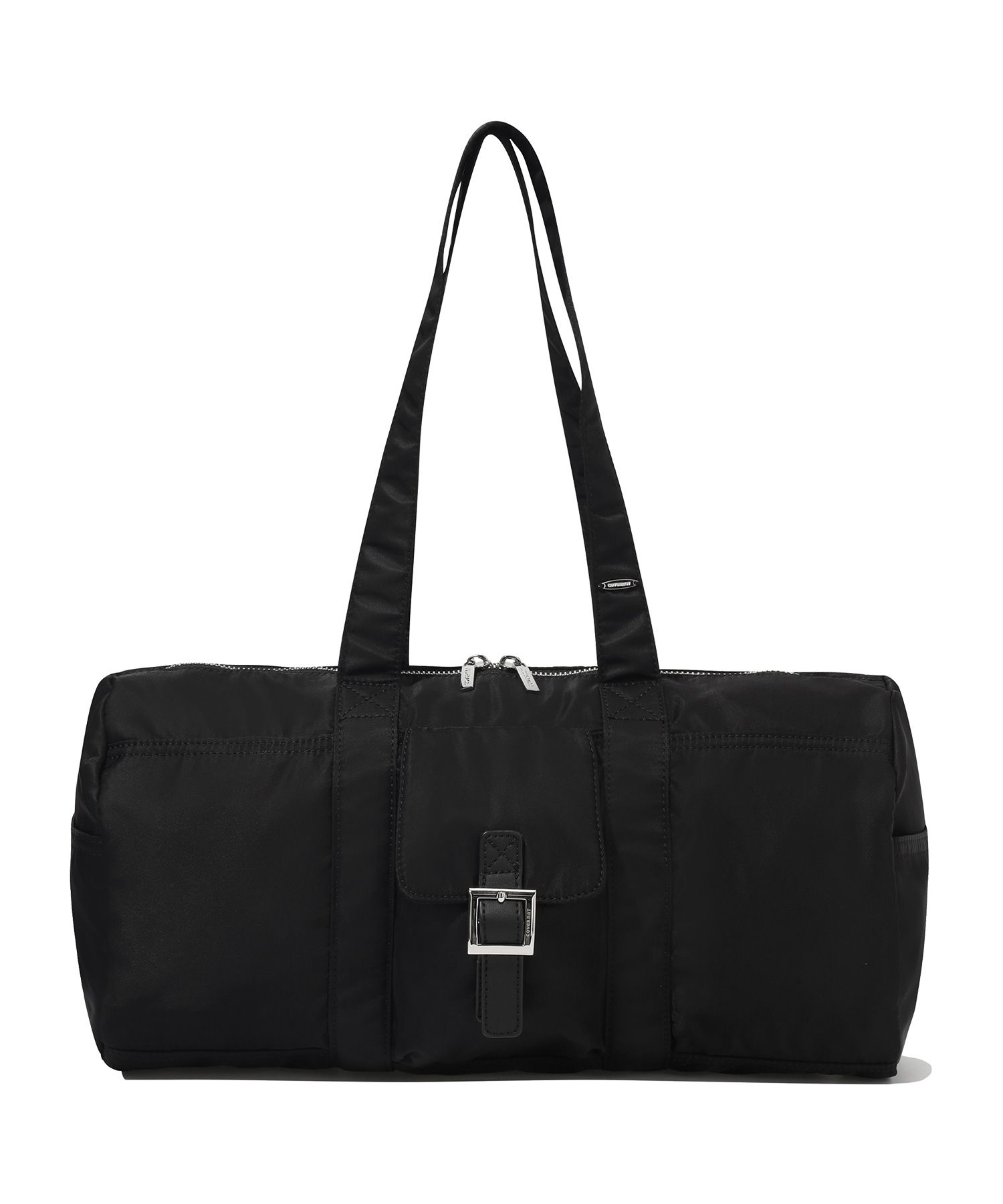 ★COVERNAT WOMAN★ Cloverheart glossy cylindrical bag black MUSINSA | COVERNAT WOMAN Clover Heart Glossy Cylinder Bag Black