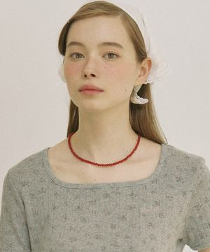 오닉스 루즈 네크리스 - 레드