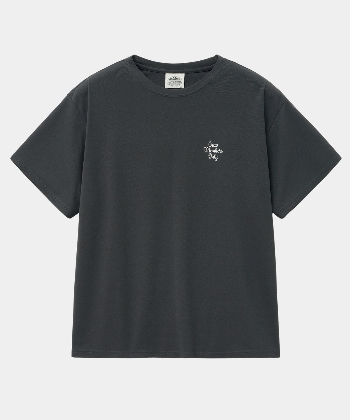크루멤버스온리(CREW MEMBERS ONLY) RESORT LOGO ROUND T CHARCOAL