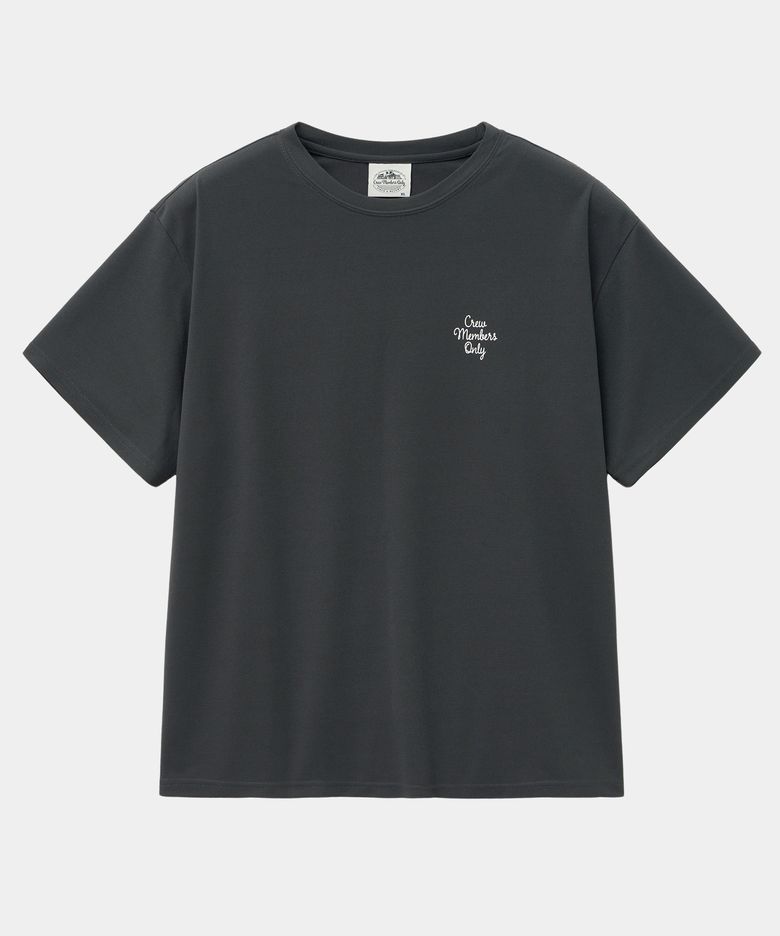 RESORT LOGO ROUND T CHARCOAL