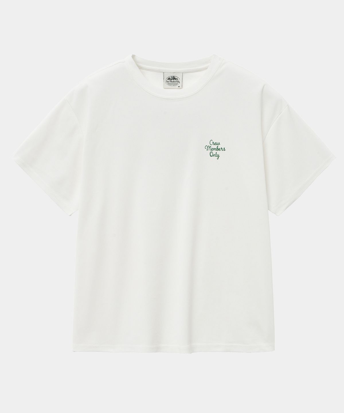 크루멤버스온리(CREW MEMBERS ONLY) RESORT LOGO ROUND T WHITE