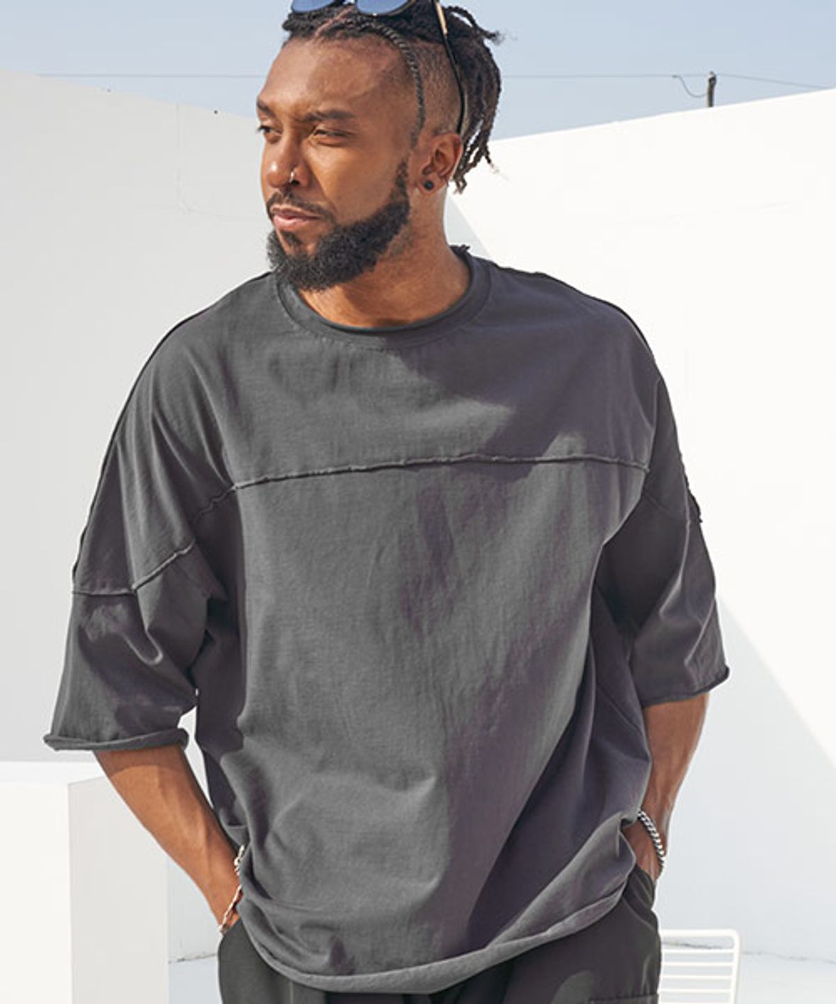 테네르(TENER) Washing Decky 1982 Boxy T-Charcoal