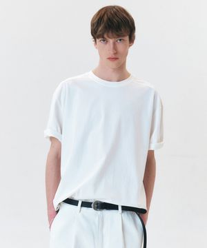 BINDING COTTON T-SHIRTS - OFF WHITE