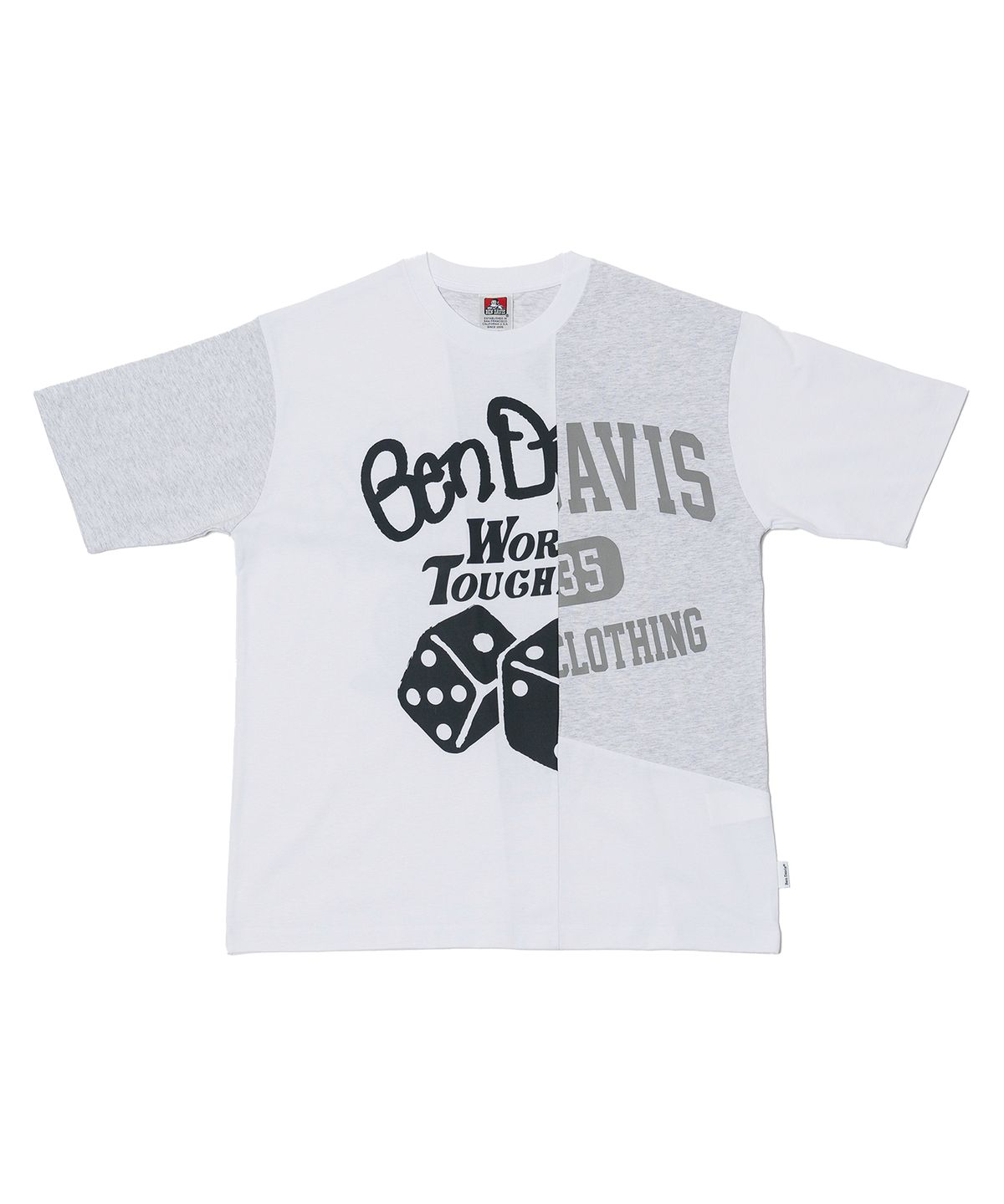 벤 데이비스(BEN DAVIS) WHITE LABEL FRANKEN TEE OATMEAL