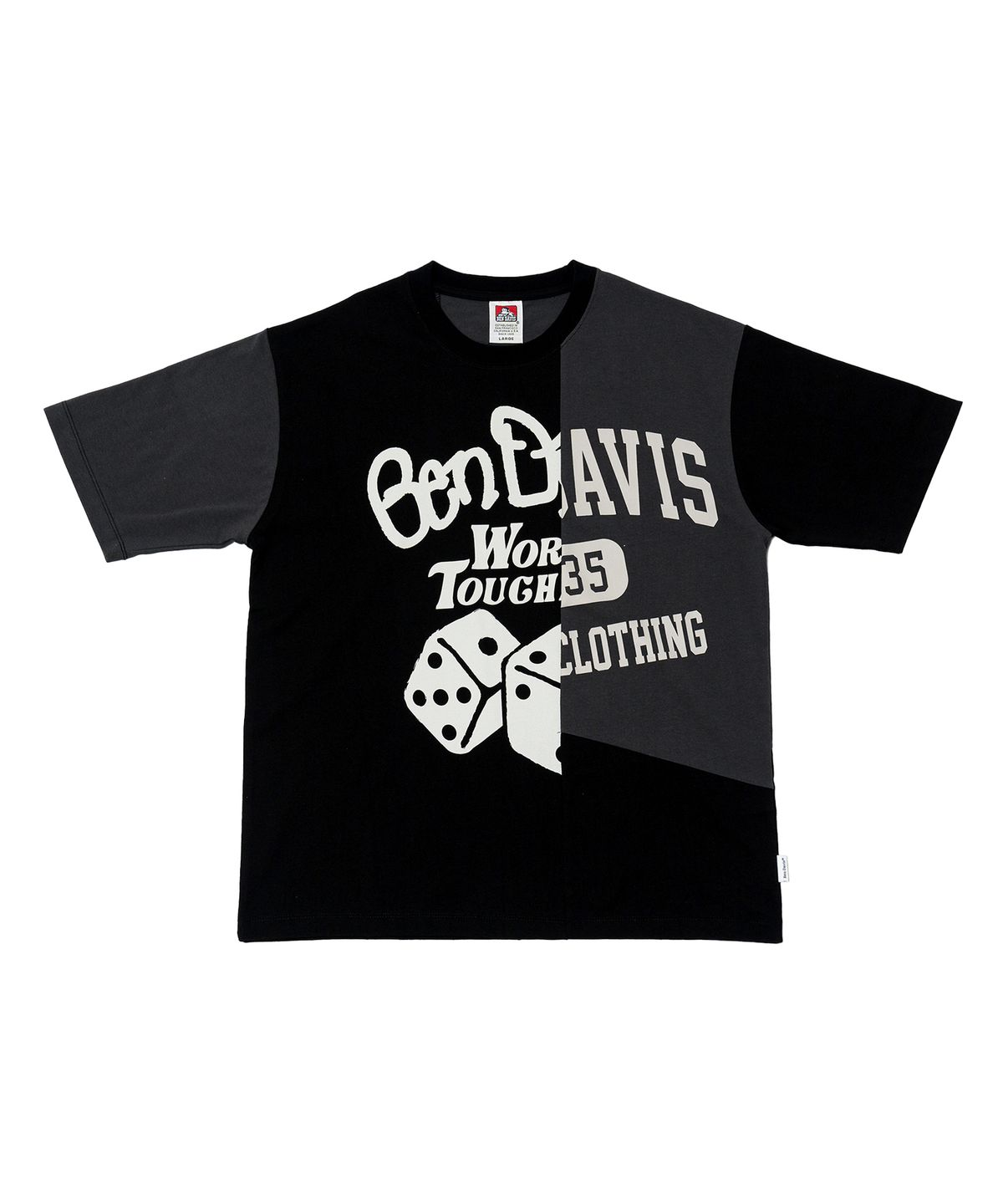벤 데이비스(BEN DAVIS) WHITE LABEL FRANKEN TEE BLACK