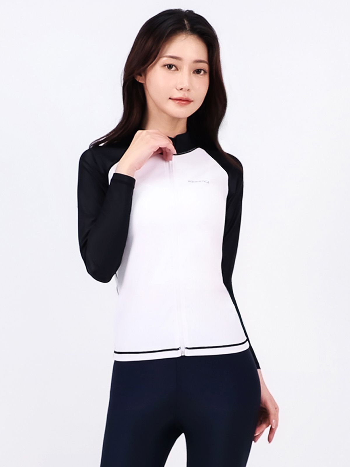 아쿠아티카(AQUATICA) 여성 래쉬가드집업 AQAWJP23001+워터레깅스 NV세트