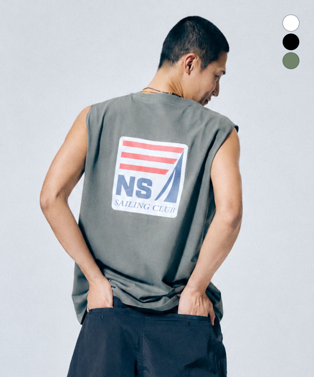노티카(NAUTICA) 세일링 클럽 슬리브리스(3colors) NTS4876