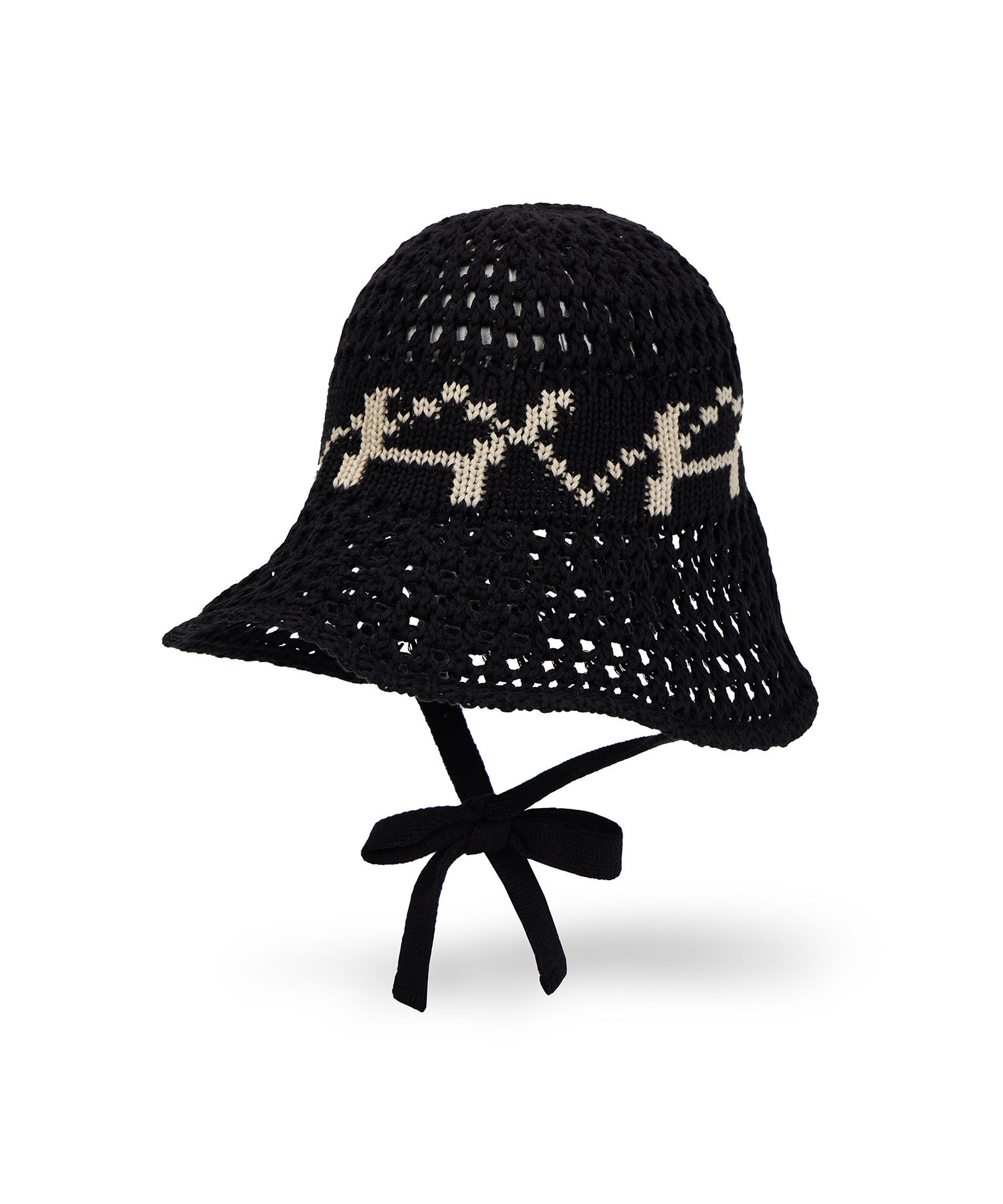 [VARZAR] VA Digital Logo Punching Bonnet Hat BG / 税込み MUSINSA | VARZAR VA Digital Logo Punching Bonnet Black