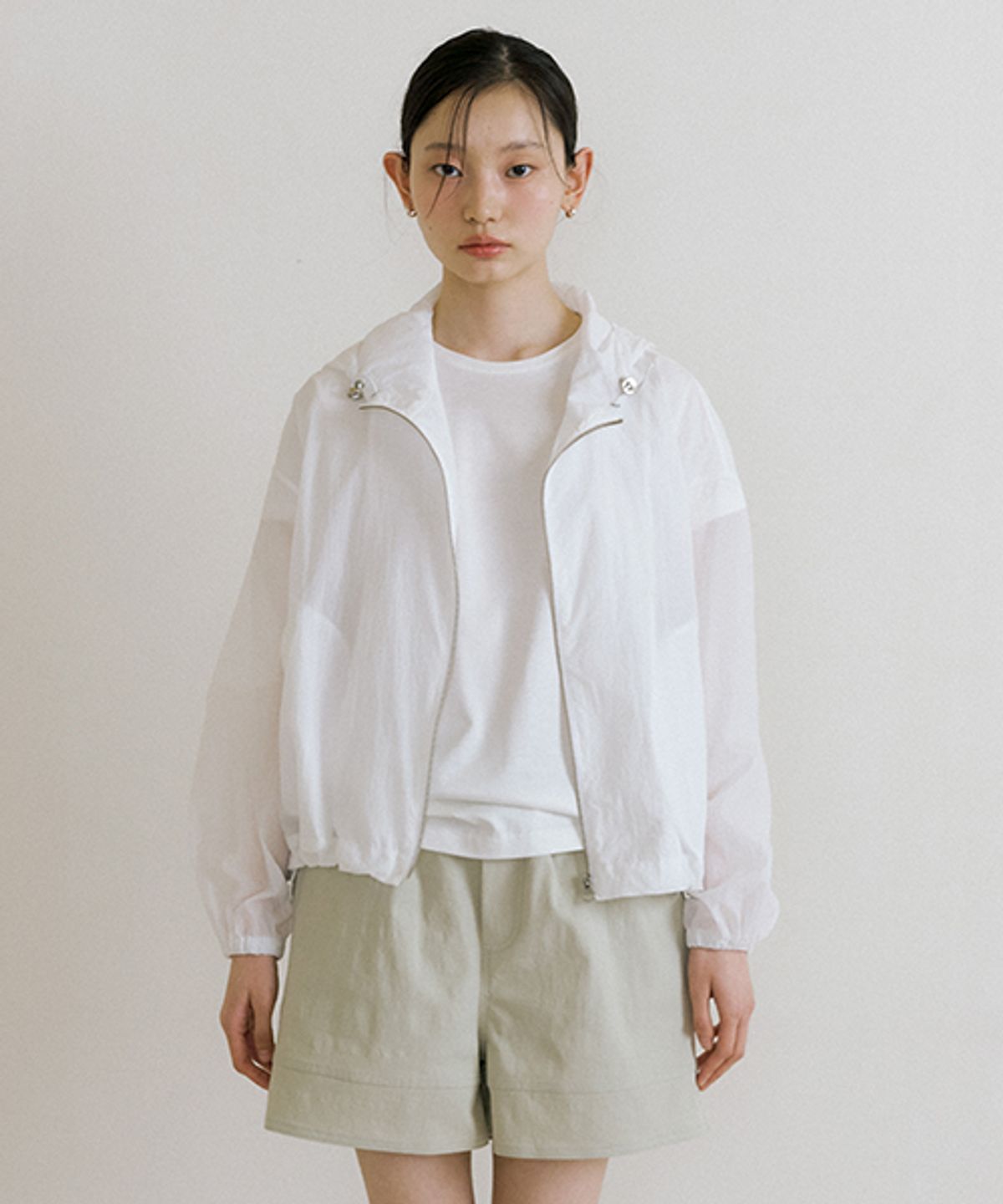 링서울(LINGSEOUL) string hooded zip-up jacket-ivory