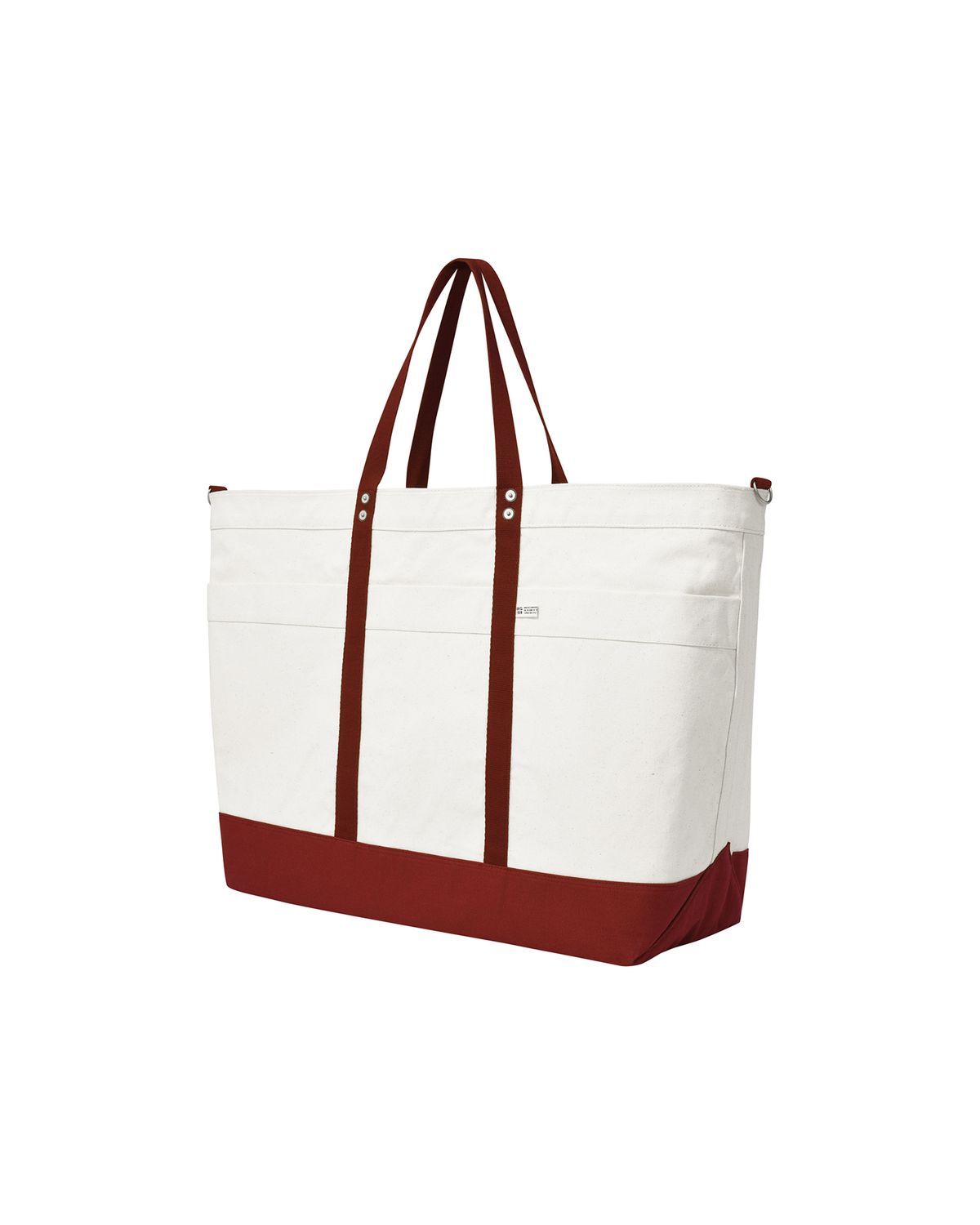 앵글런(ANGLAN) Around Canvas Big Tote Bag - Burgundy
