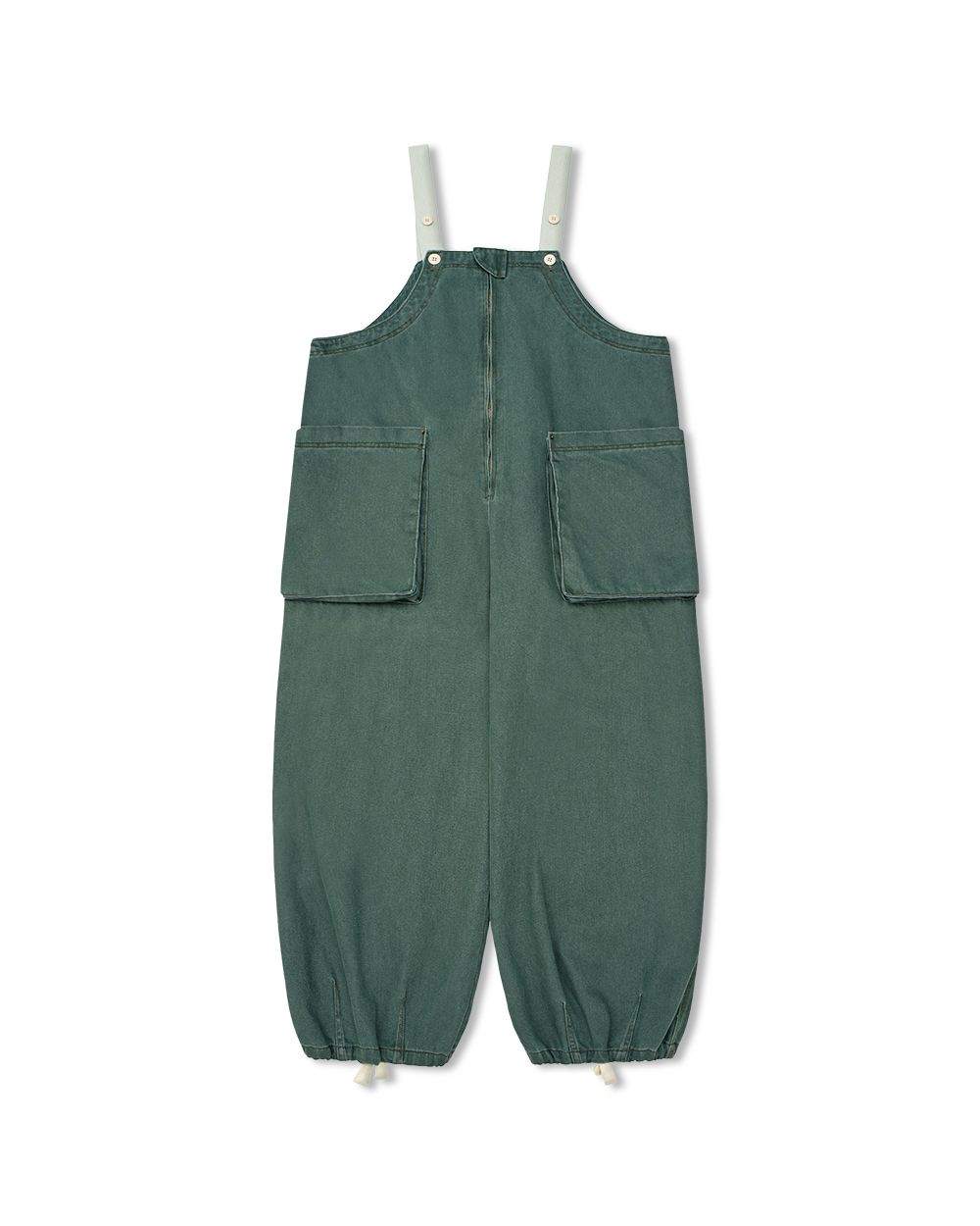MUSINSA公式 | ANGLAN Side Pocket Twill Balloon Overall - Khaki