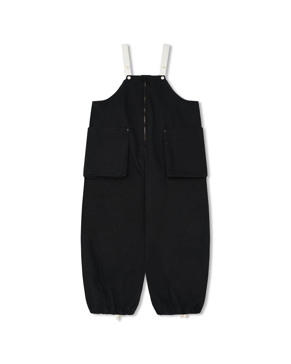 ANGLAN アングラン　バルーン　オーバーオール　ブラック　musinsa MUSINSA | ANGLAN Side Pocket Twill Balloon Overall - Black