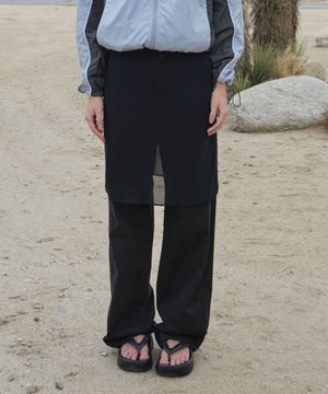 WASHED COTTON STRAIGHT-FIT PANTS_BLACK [LC267PT13BK]