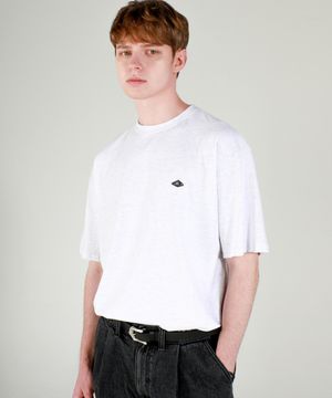 ensconce 포인트 와펜 오버핏 티셔츠 멜란지