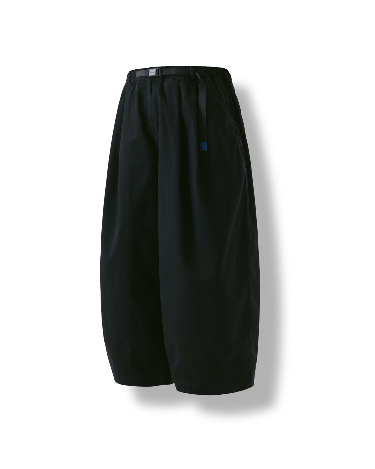 MUSINSA | ANGLAN Twill Tuck Belt Balloon Pants - Black