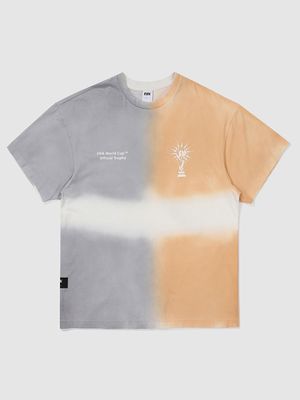 트로피 스프레드 다잉 배색 티셔츠 브라운(FF32TH13U_350)