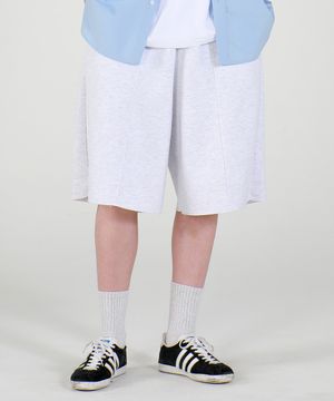 컷오프 버뮤다 스웻 쇼츠 멜란지