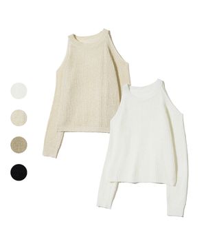 85-VIVAJ029 라운드 숄더 크롭 니트 4 color