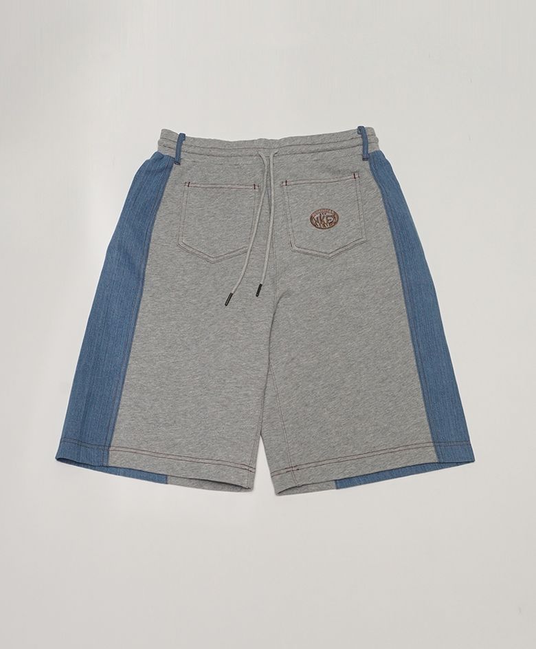 DENIM SWEAT SHORTS [LIGHT GRAY] 데님 스웨트 반바지 숏팬츠 라이트 그레이