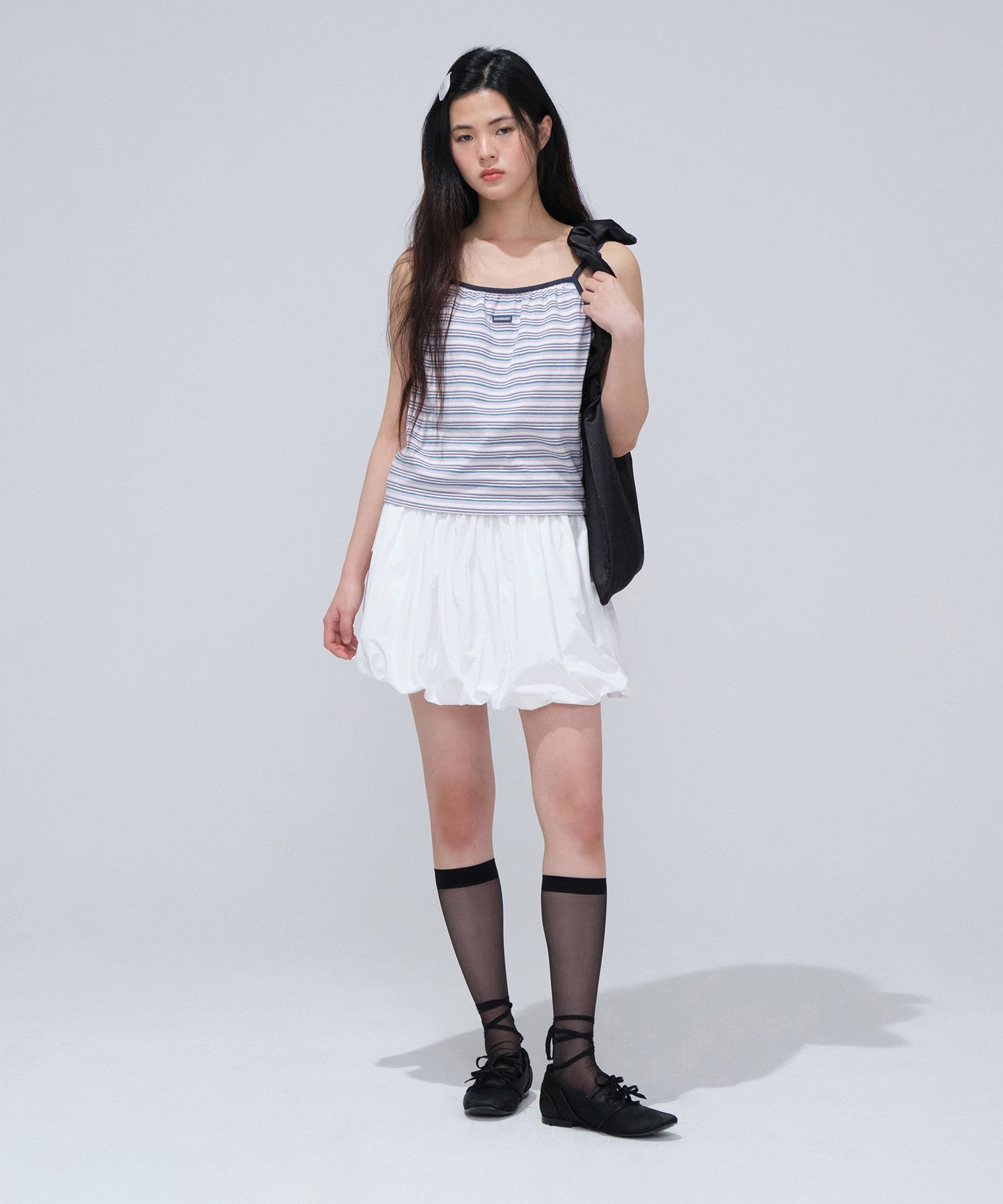 韓国人気ファッション[COVERNAT] (W)BALLOON MINI SKIRT Women's Balloon Mini Skirt White - Covernat | 60% - Asian