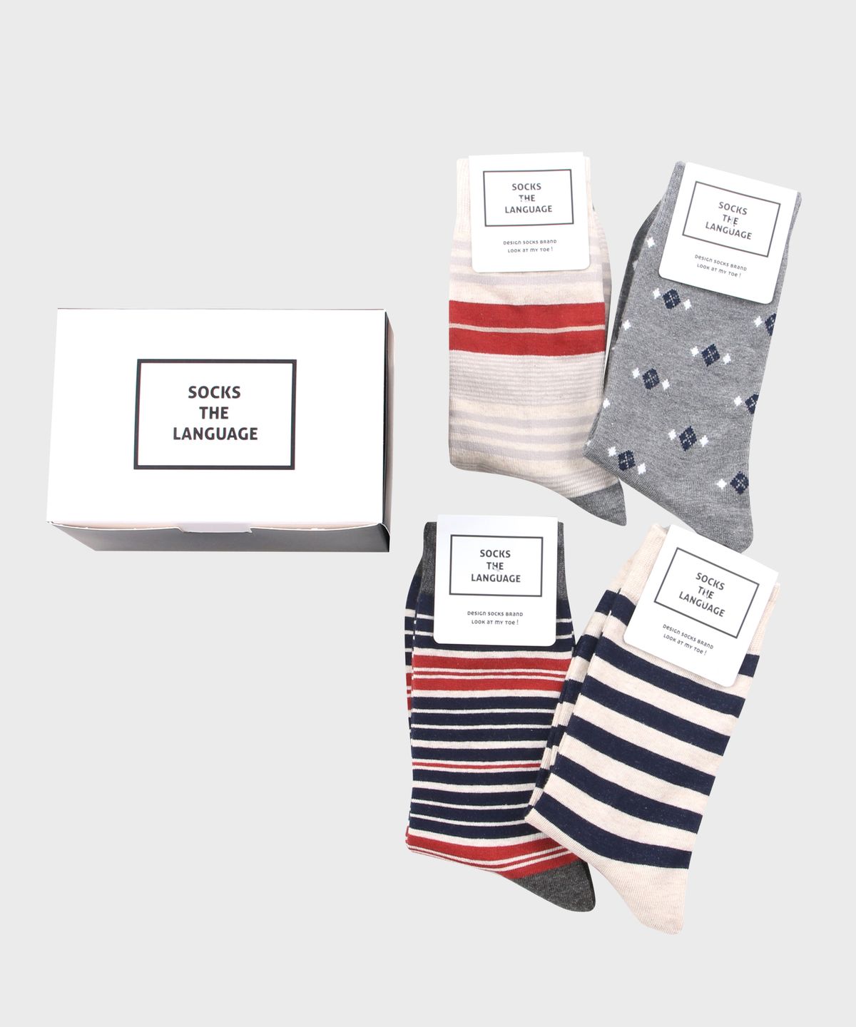 삭스더랭귀지(SOCKS THE LANGUAGE) 크리미 양말 SET