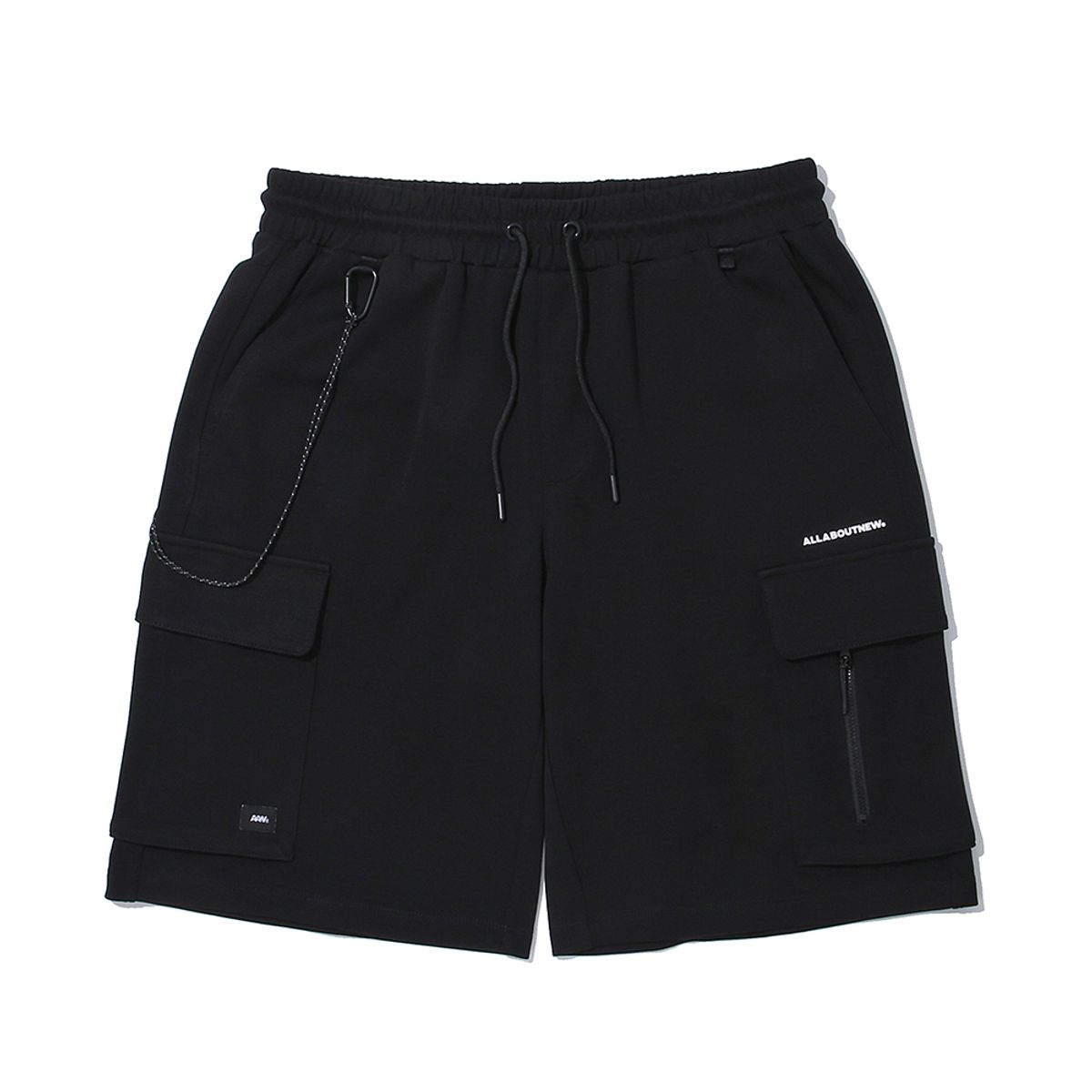 올어바웃뉴(ALL ABOUT NEW) 카고 5.5부 반바지 블랙 INY2RS23ABK