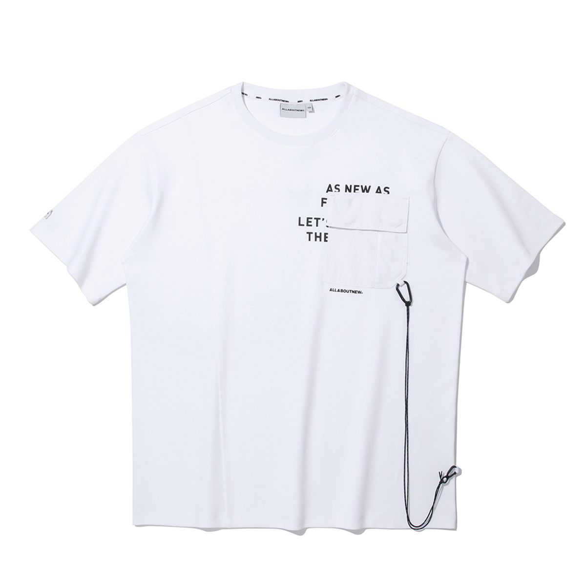 올어바웃뉴(ALL ABOUT NEW) 포켓 반팔티셔츠 화이트 INY2TM26AWH