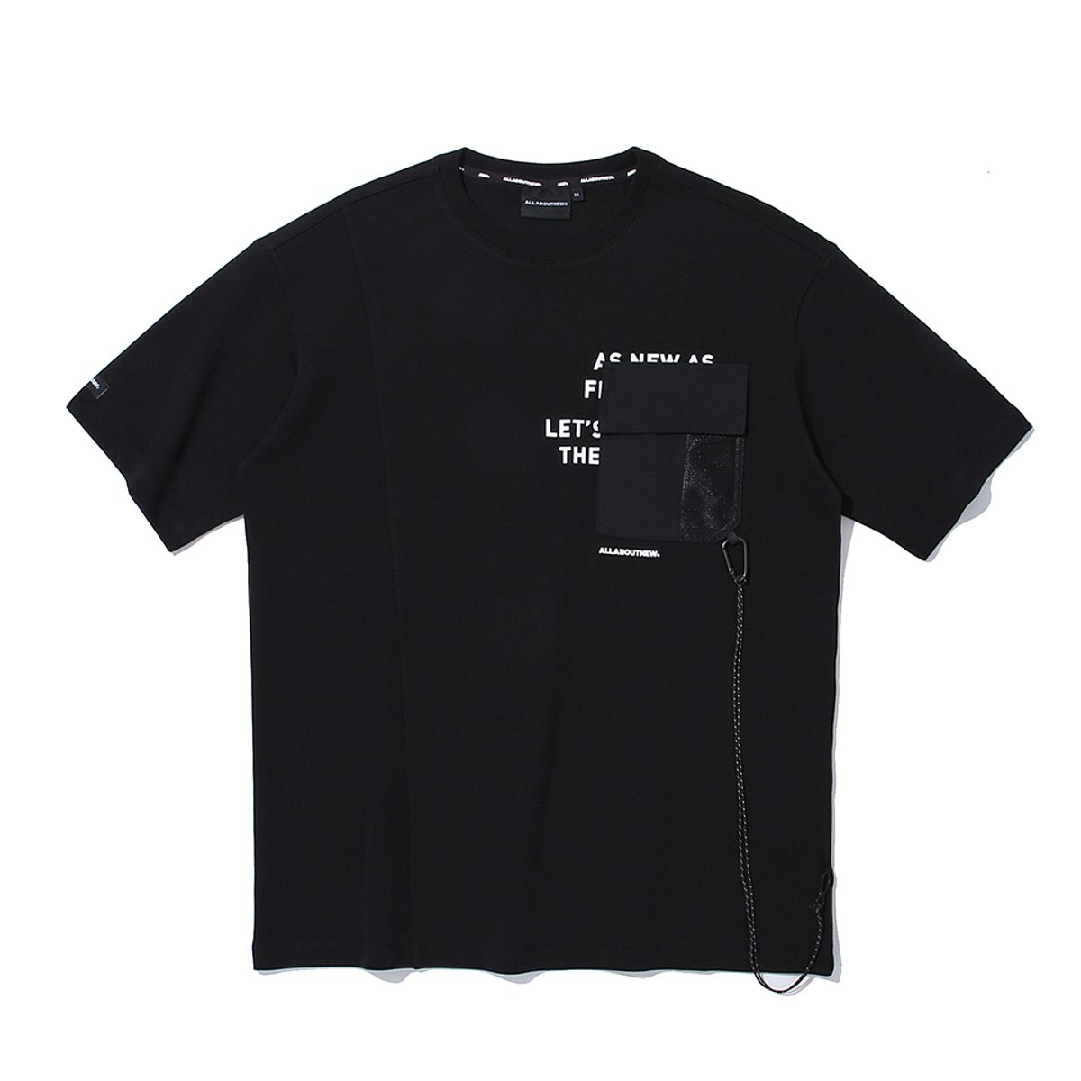 올어바웃뉴(ALL ABOUT NEW) 포켓 반팔티셔츠 블랙 INY2TM26ABK