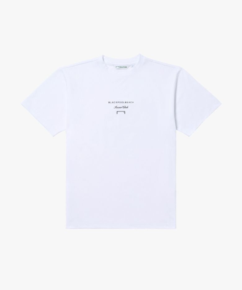 BLACKPOOL BEACH EMBLEM TEE-WHITE