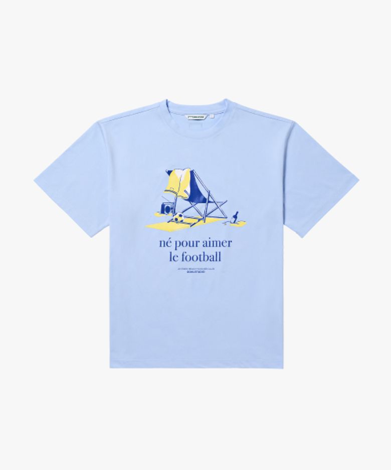 ANTIBES BEACH CHAIR TEE-BLUE
