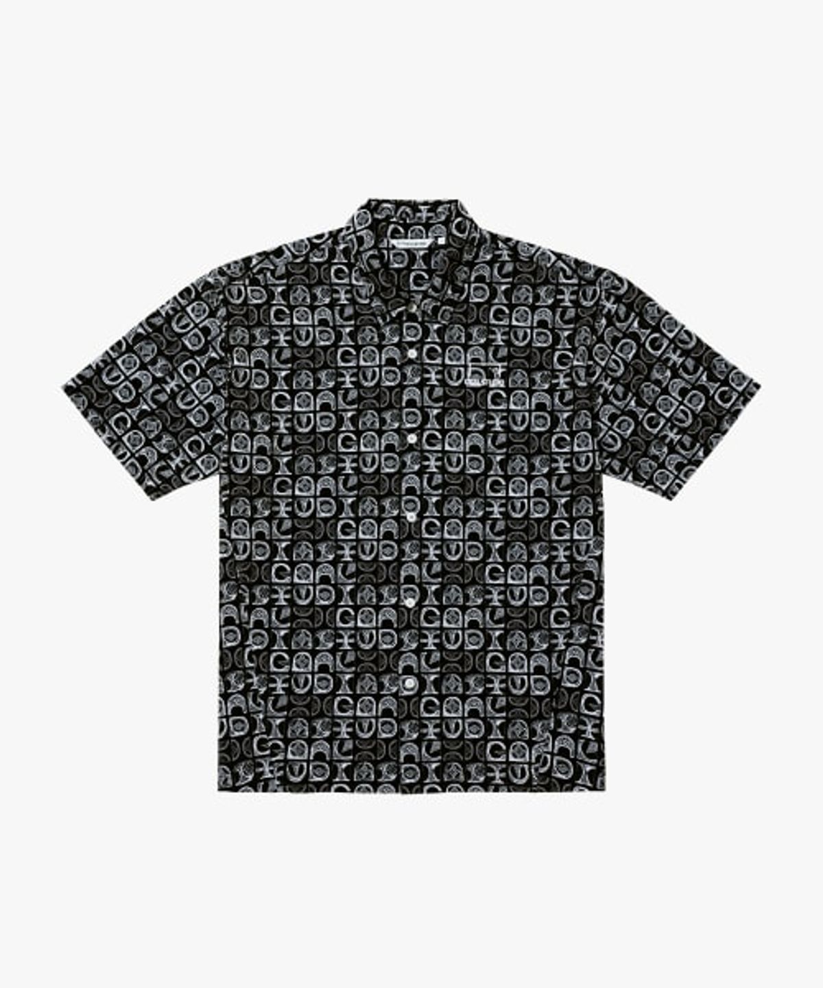 골스튜디오(GOALSTUDIO) IPANEMA BEACH ALLOVER SHIRT-BLACK