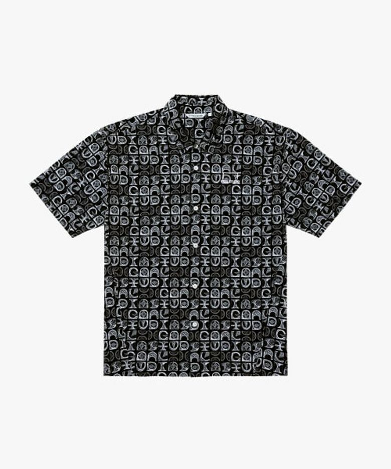 IPANEMA BEACH ALLOVER SHIRT-BLACK