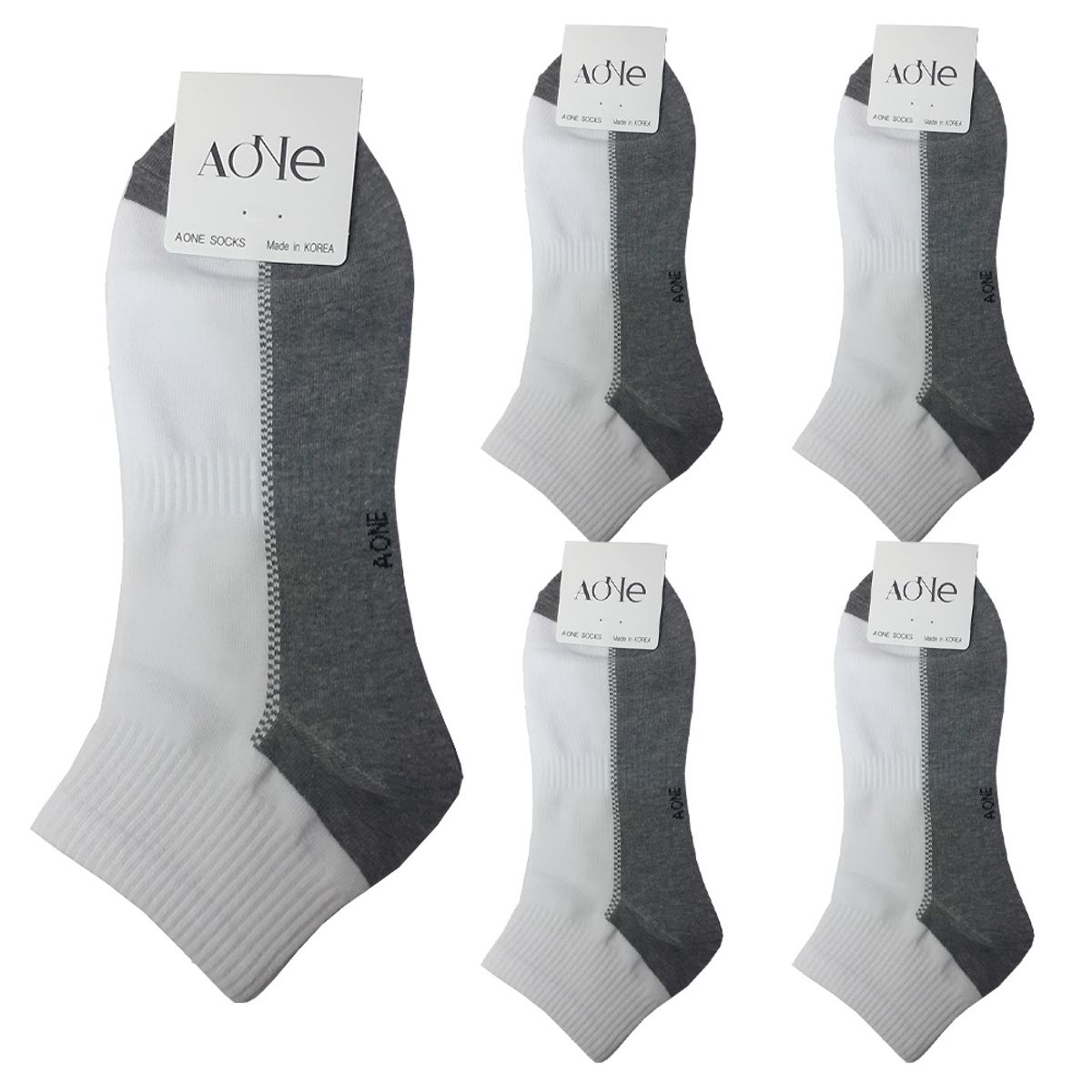 에이원(AONE) [5pack] 남성 실속형 투칼라 초미니 양말