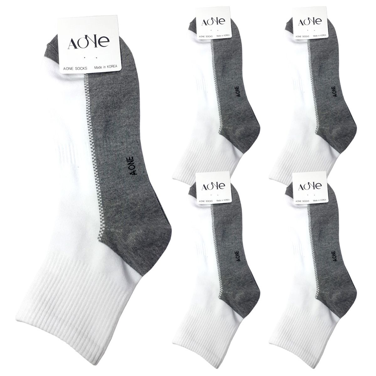 에이원(AONE) [5pack] 남성 실속형 투칼라 미니 양말