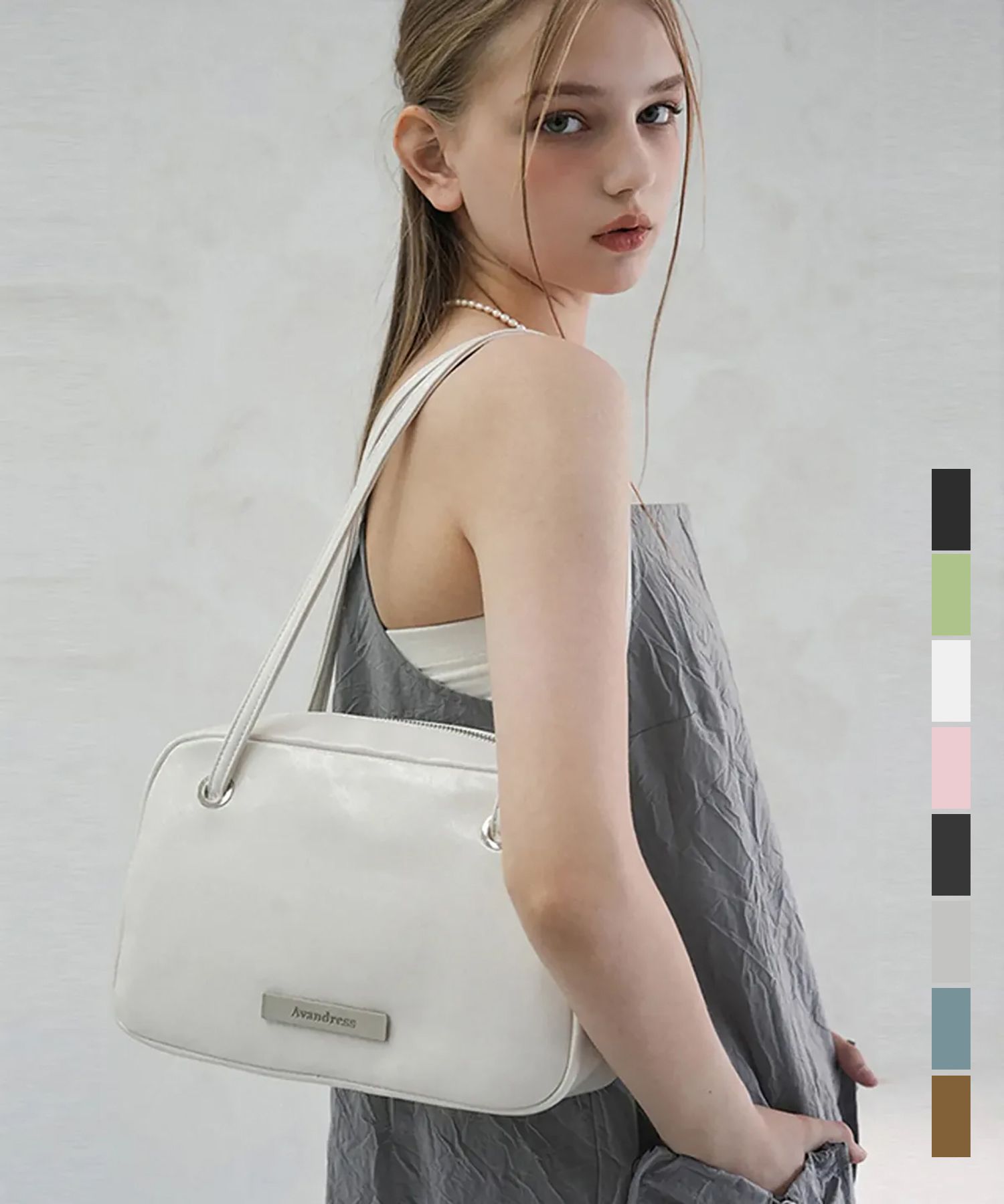 ★2024SS新作★AVANDRESS★Semi Square Shoulder Bag MUSINSA公式 | AVANDRESS Semi Square Shoulder Bag - 8COL