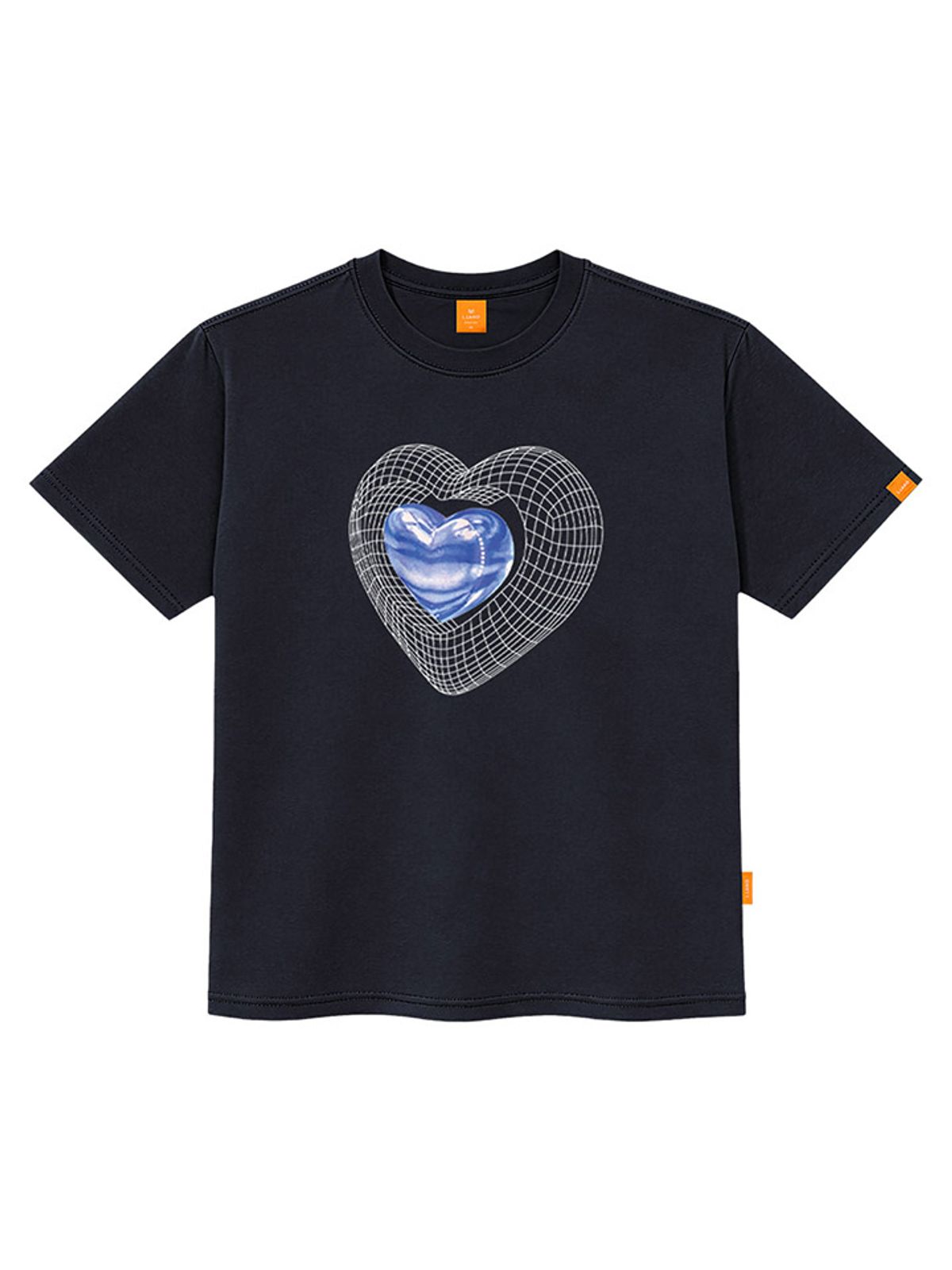 엘라모(LLAMO) 네트하트 반팔티셔츠 남녀공용 빅사이즈 S~4XL