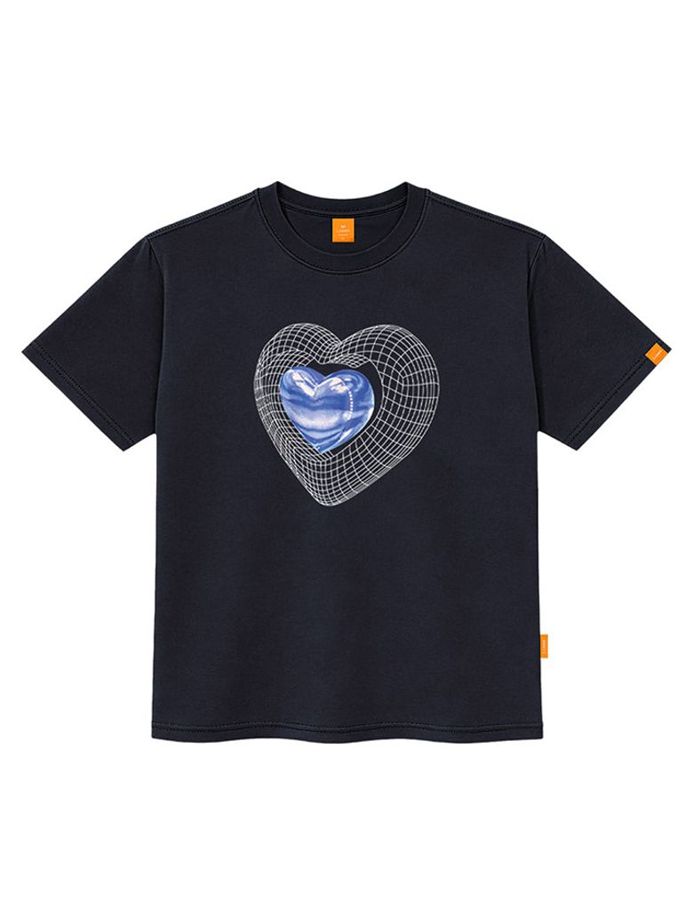 네트하트 반팔티셔츠 남녀공용 빅사이즈 S~4XL