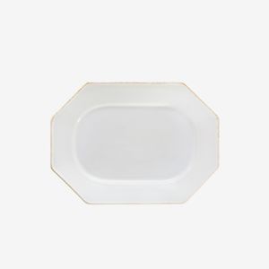 루지아 화이트 40cm 8각 서빙접시
