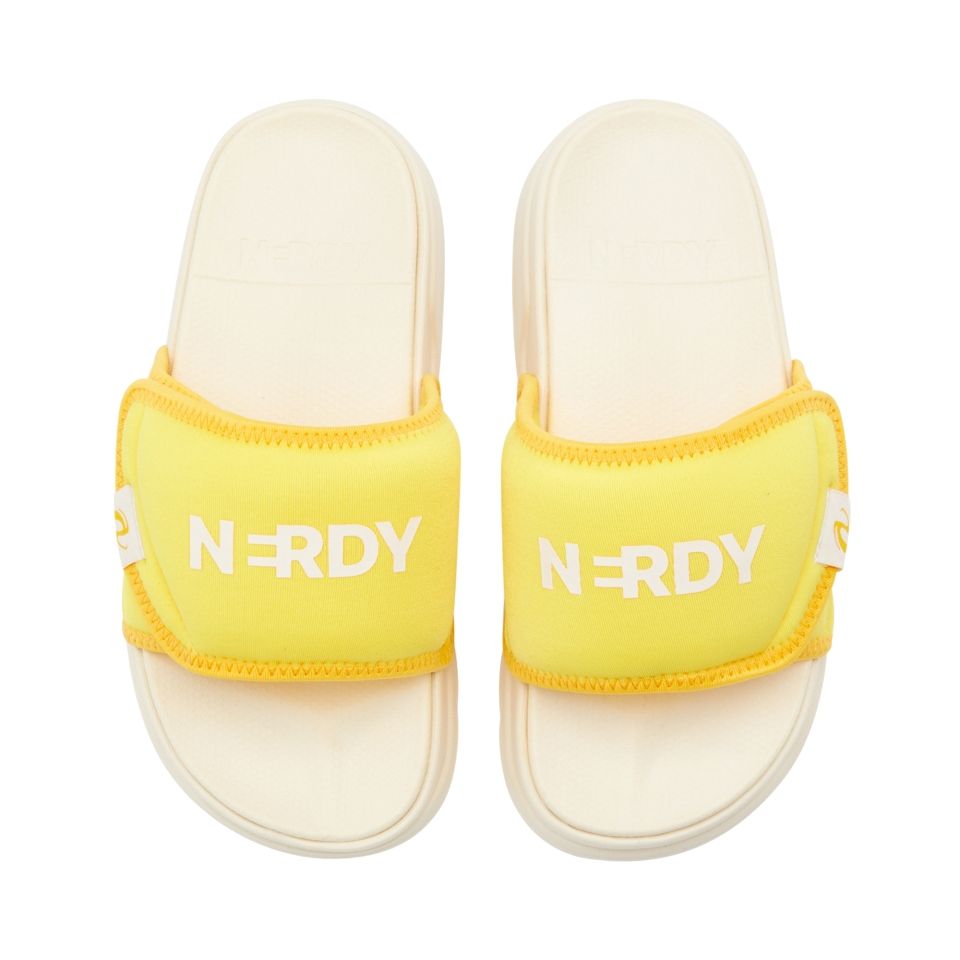 MUSINSA | NERDY Combi Velcro Slide Yellow
