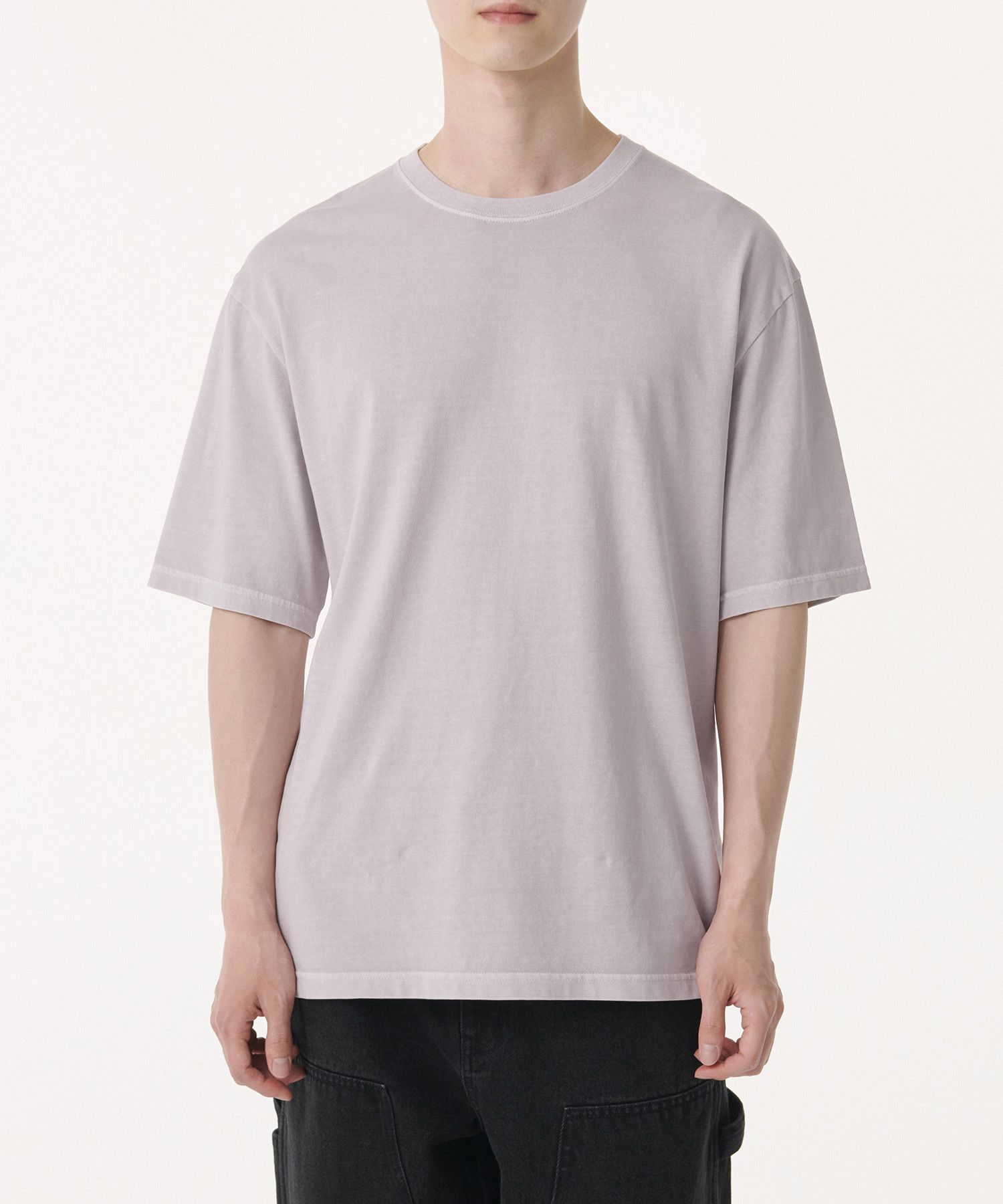 ★MUSINSA STANDARD★ Relaxed Pigment Shirt Purple Gray MMDSH MUSINSA | MUSINSA STANDARD Pigment Relaxed Crew Neck T-Shirt
