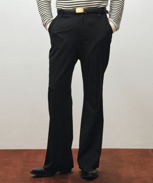 라이트 울 플레어 슬랙스 (블랙)