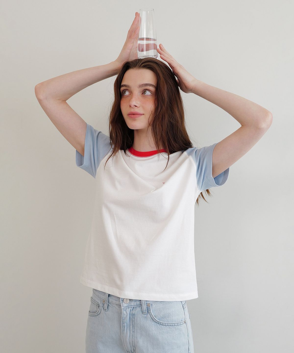 앤니즈(ANDNEEDS) Sandy raglan t-shirt (sky blue)