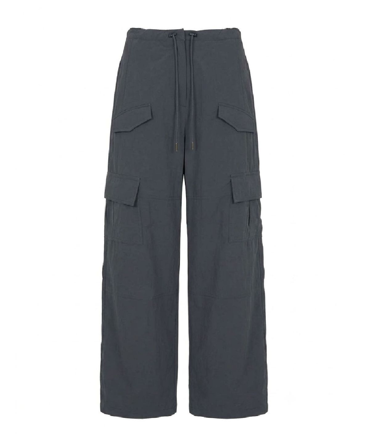 무아르모아(MOIREMOA) MO layer nylon cargo pants - Charcoal