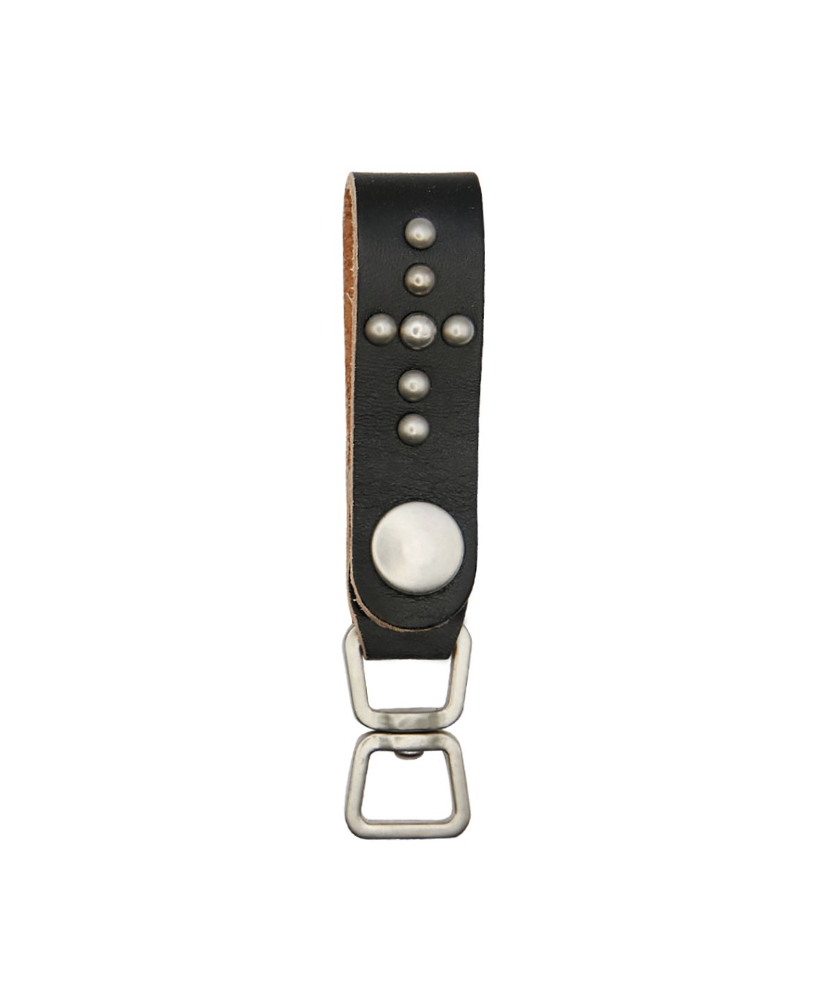 엔프프(NFF) leather stud keyring-black