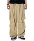 카고 턱 스트링 통와이드팬츠 [베이지]
